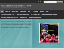 Tablet Screenshot of immaculateconceptionbr.org
